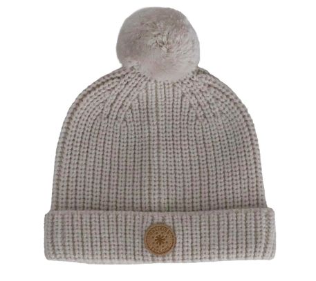 Calikids - Baby Knit Pompom Beanie, Colour: Moon Beam