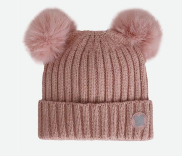 Calikids - Baby Knit Double Pom Beanie
