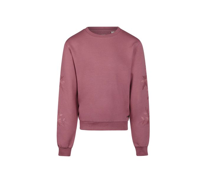 No Way Monday -Purple Embroidered Sweater, Size: 4