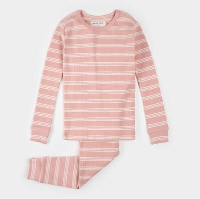 Petit Lem - Striped Modal Rib PJs
