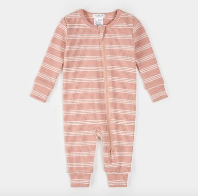 Petit Lem - Striped Modal Rib PJs