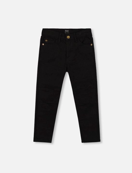 Deux Par Deux - Stretch Twill Black Pants