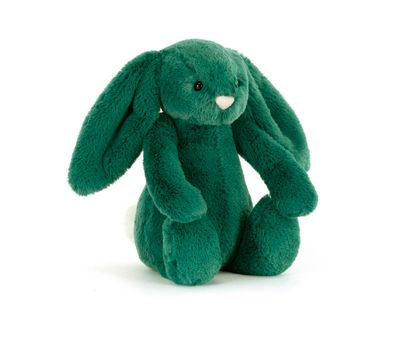 Bashful Green Christmas Bunny