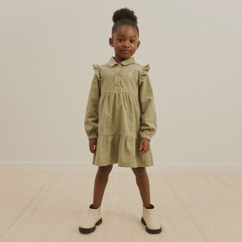 Miles the Label - Sage Corduroy Dress