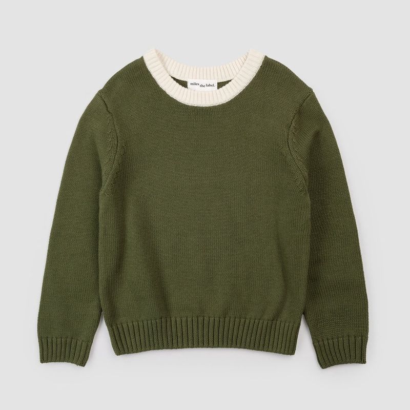 Miles the Label - Knit Winter Moss Crewneck