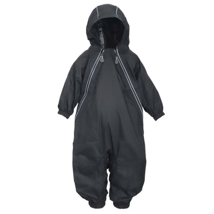 Calikids - One Piece Rain Suits, Colour: Black, Size: 12 Months