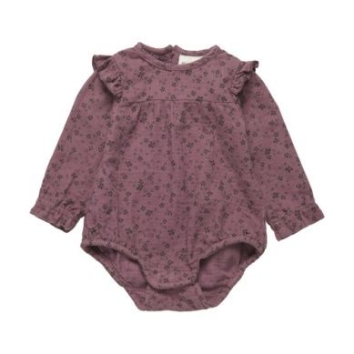 En-Fant Ruffle Bodysuit, Colour: Mauve, Size: 3month