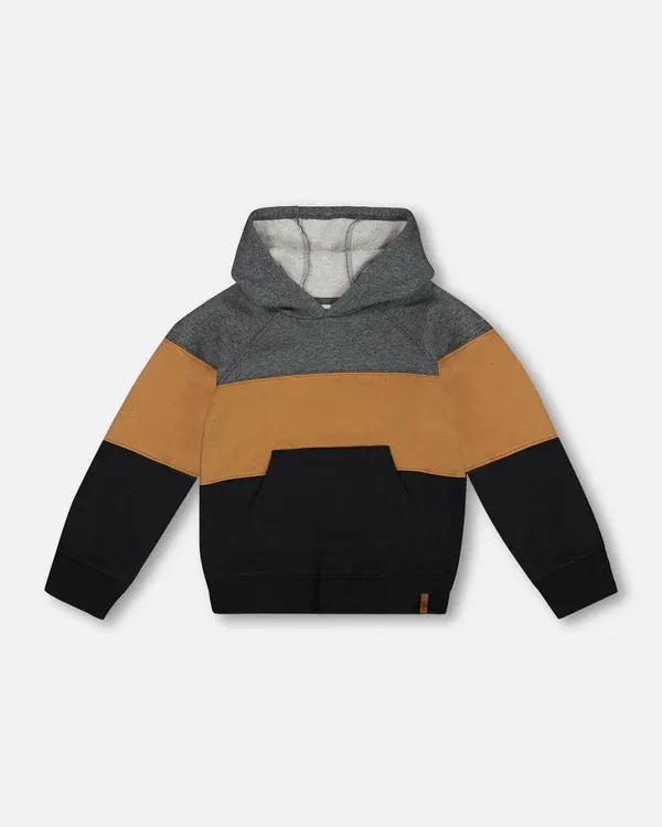 Deux Par Deux - Coloublock Fleece Hoodie
