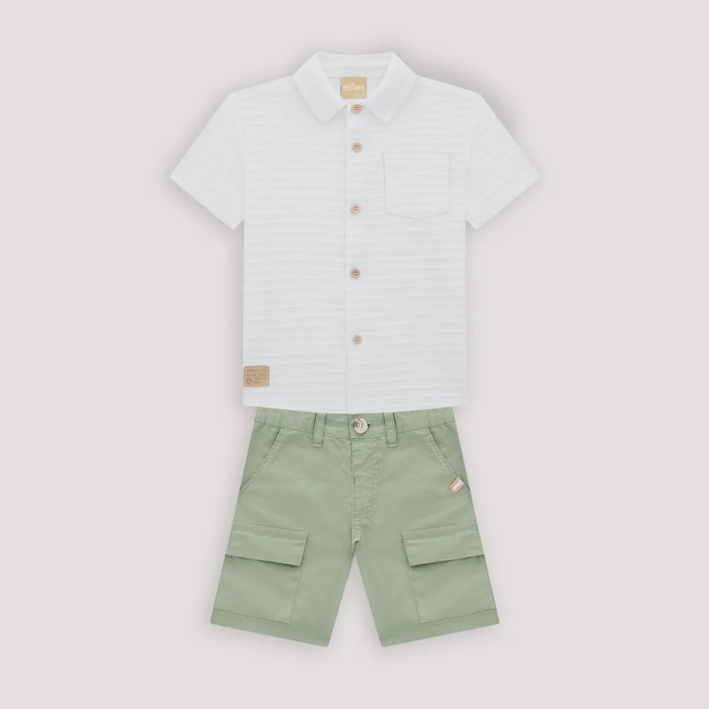 Milon - Polo Short Set, Size: 18-24 Months