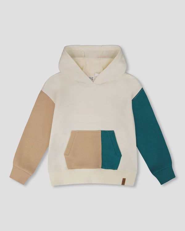 Deux Par Deux - French Terry Colour Block Hoodie