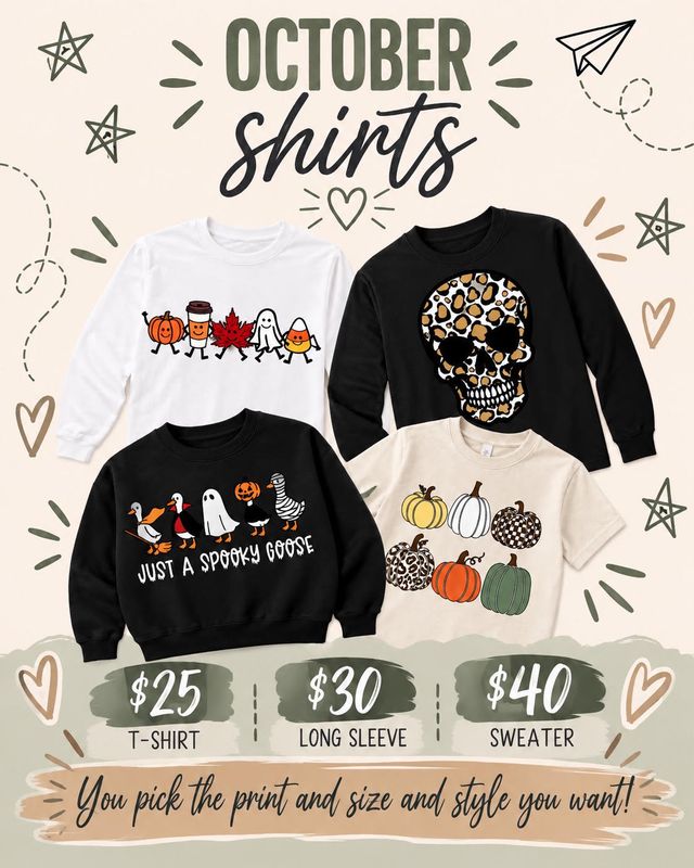 School Themed Day Shirts