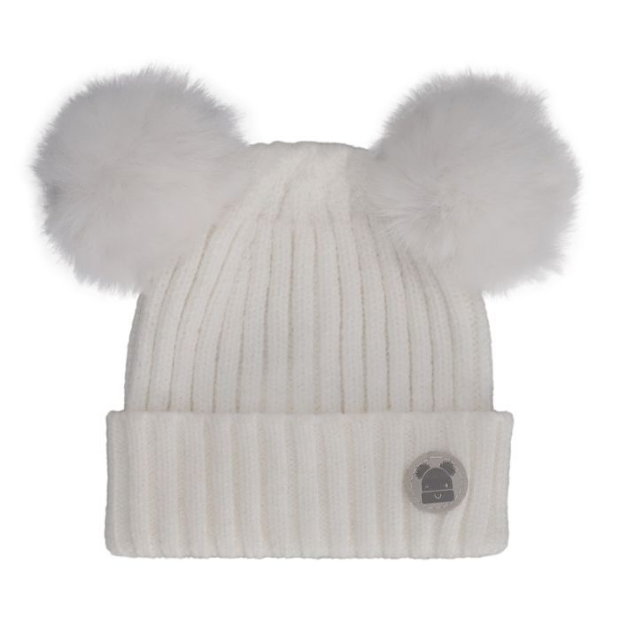 Calikids - Baby Knit Double Pom Beanie