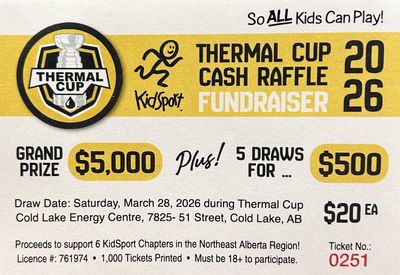 KidSport - Thermal Cup Cash Raffle Fundraiser