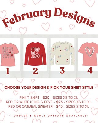 February Theme Shirts