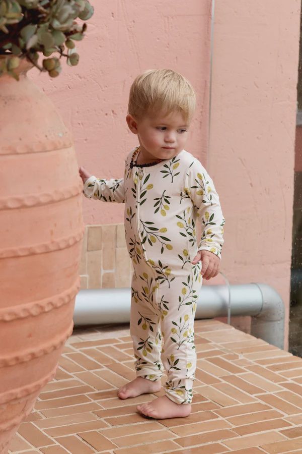 Bambi &amp; Birdie - Olive Branch Zipper Sleeper, Size: Newborn