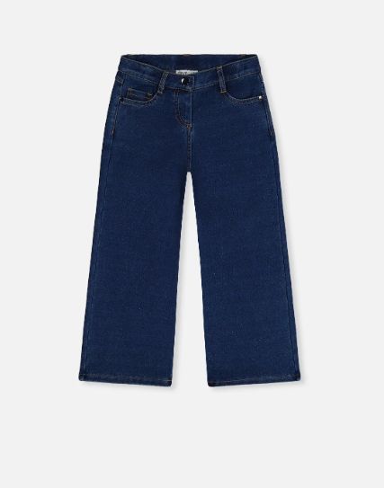 Deux Par Deux - Navy Blue Jeggings with Lurex