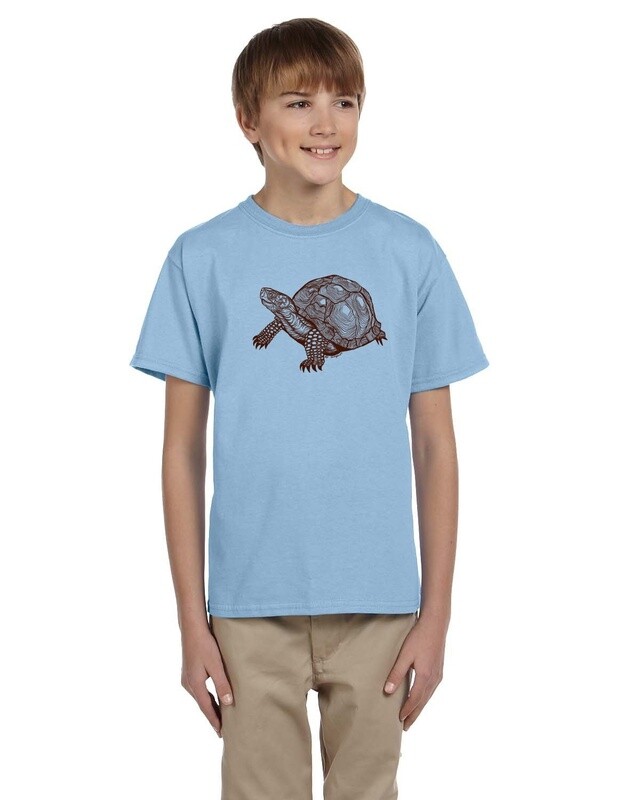 Tortoise (Youth), Colour: Lt. Blue, Size: XS, ink color: Brown