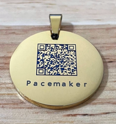 QR Code Scan Info Your Text and Colors Necklace | Zazzle