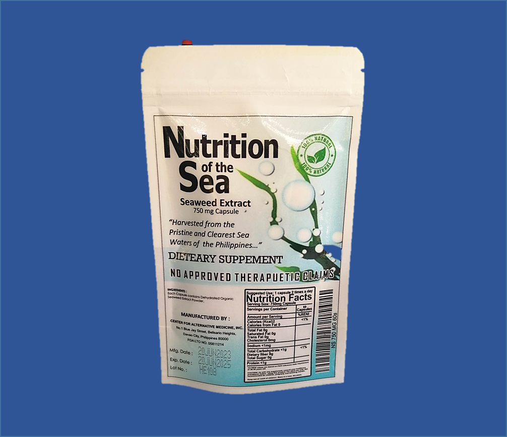 Nutrition of the Sea Capsule 750 mg Pouch of 60&#39;s