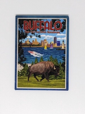 Buffalo Tin Magnet