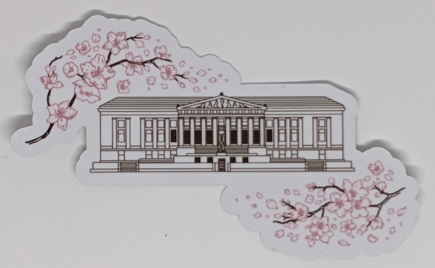 Buffalo History Museum Cherry Blossom Sticker