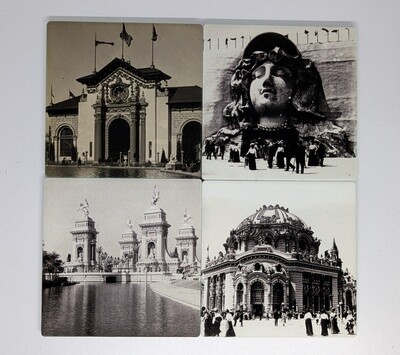 Pan-Am Exposition Black & White Coasters