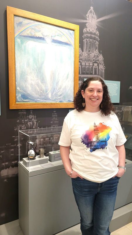 Electric Tower Rainbow City T-Shirt