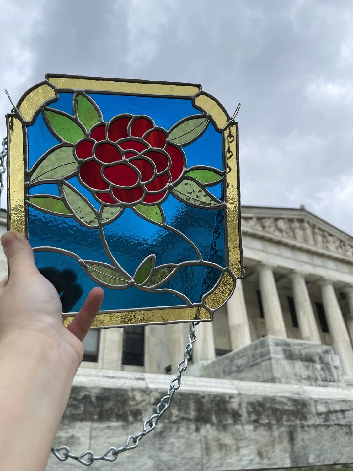 Larkin Stained Glass, Colour: Camellia