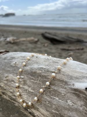 Sea Beauty Pearl Drop Necklace