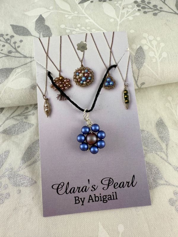 Sapphire Flower Necklace