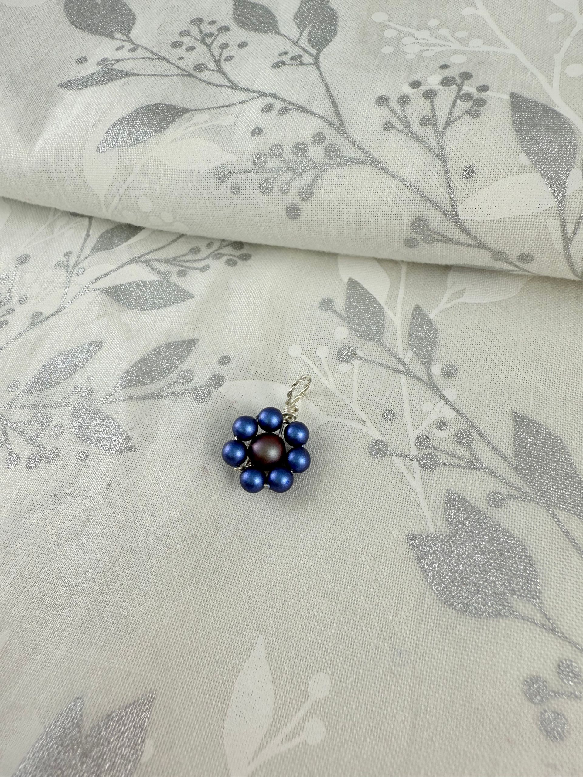 Sapphire Flower Necklace