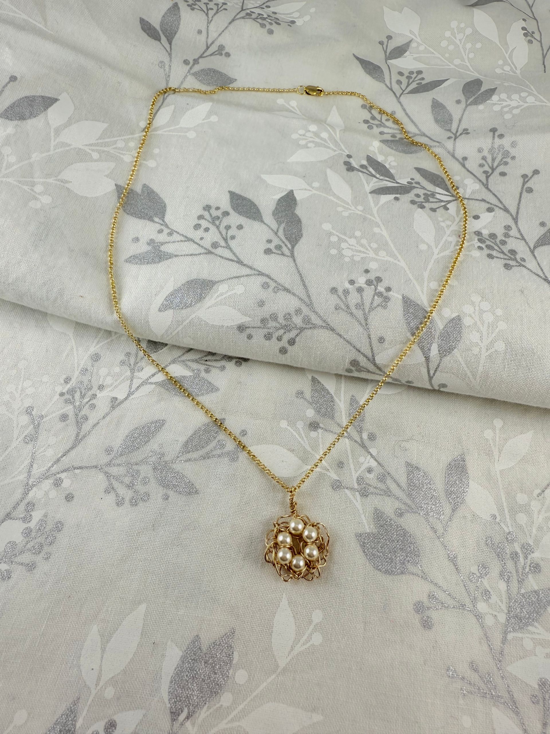 Gold Nest Necklace