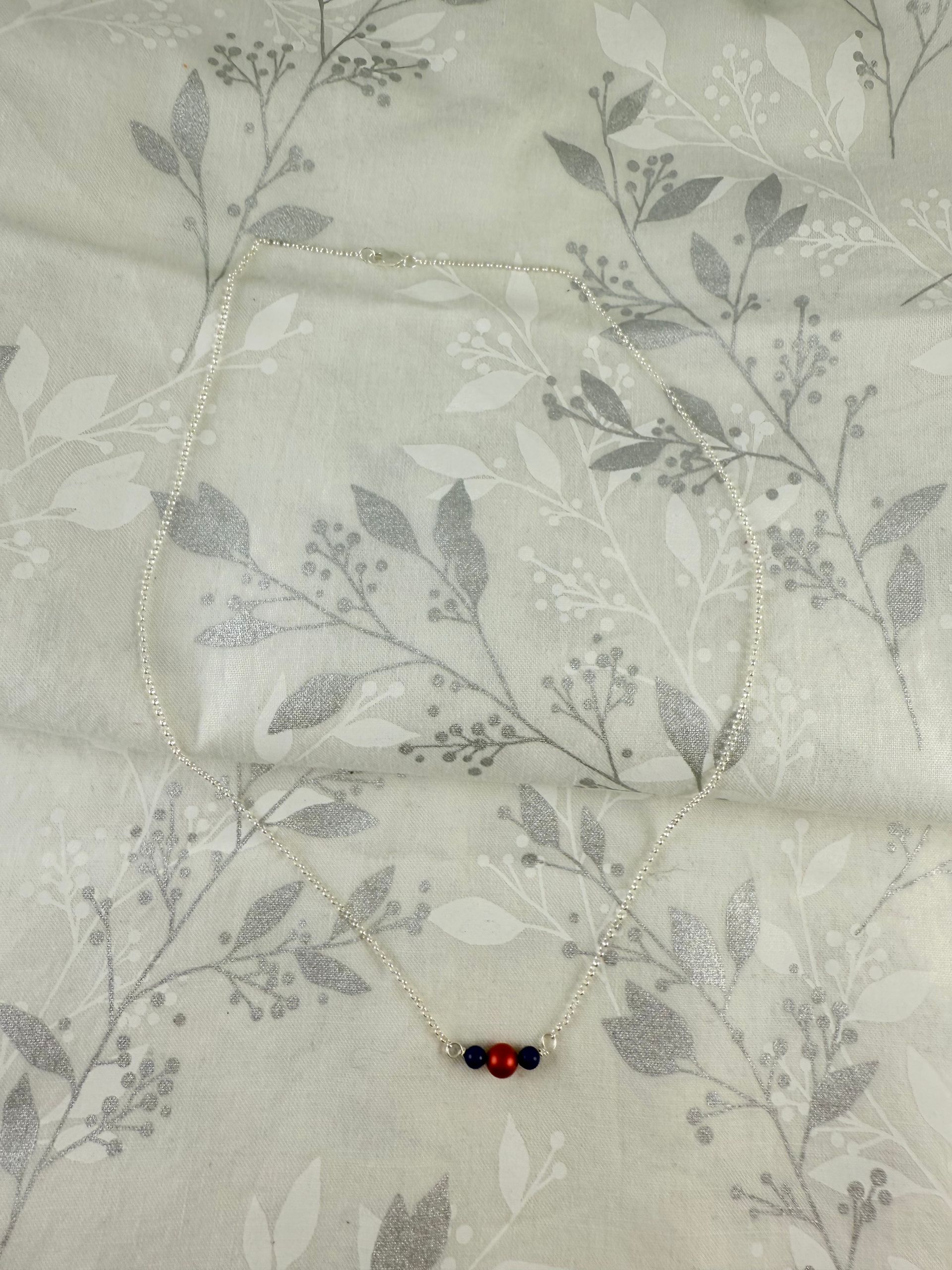 Tri-Pearl Set - Blue/Red