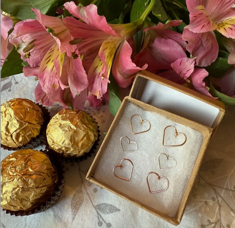 Heart Stud Earrings Heart Stud Earrings