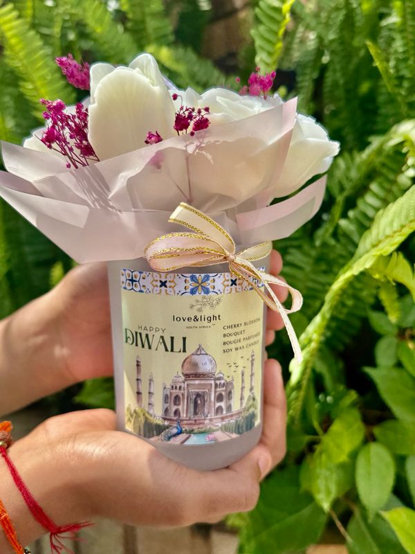 Cherry Blossom Candle Bouquet