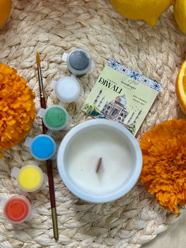 Soy candle paint set for Kids