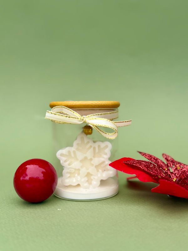 Snow Flake Candle Jar