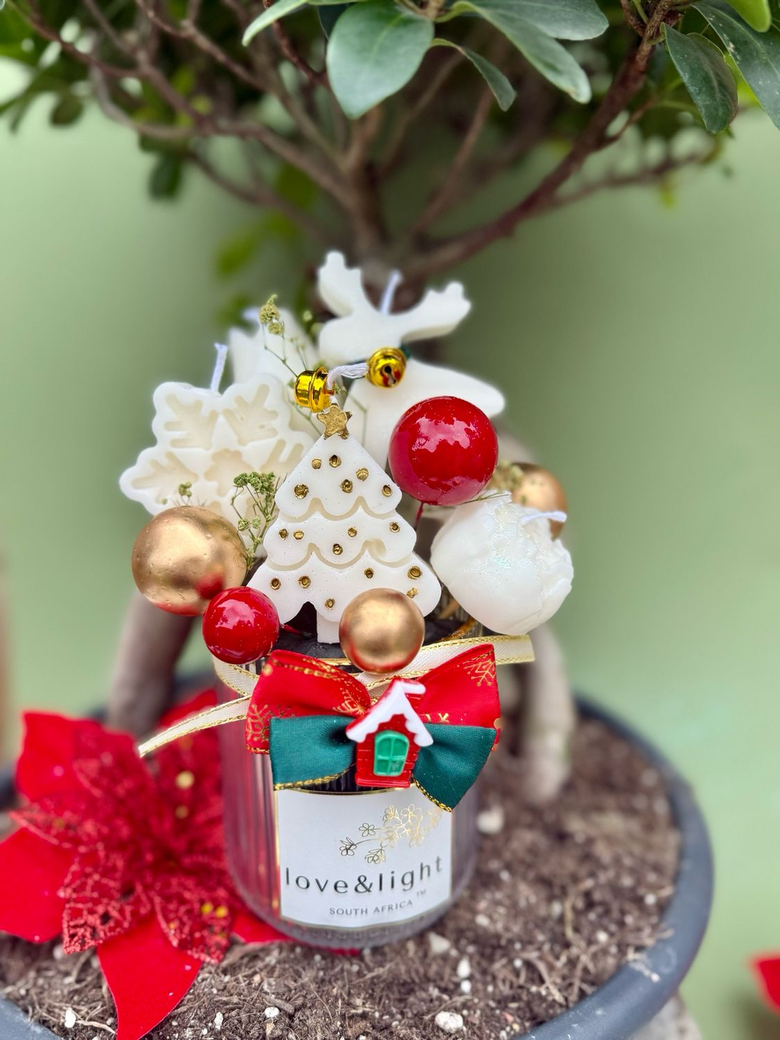 Christmas Candle Bouquet