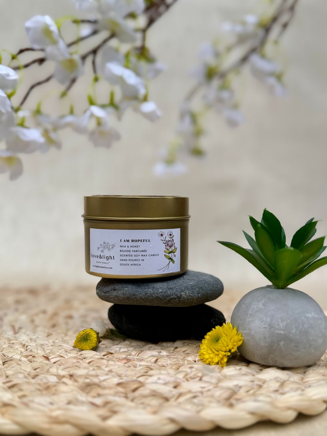 Mother's Day Gold Tin Soy Candle - Milk &amp; Honey