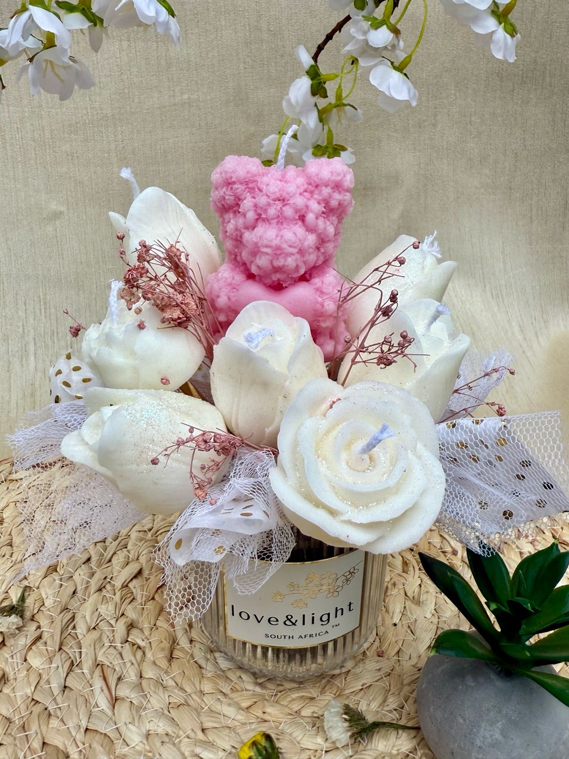 Mother's Day Teddy Candle Bouquet