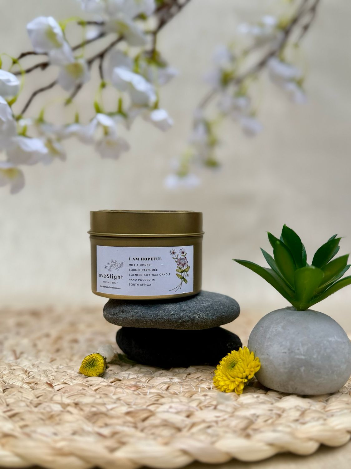 Mother's Day Gold Tin Soy Candle - Cinnamon &amp; Vanilla