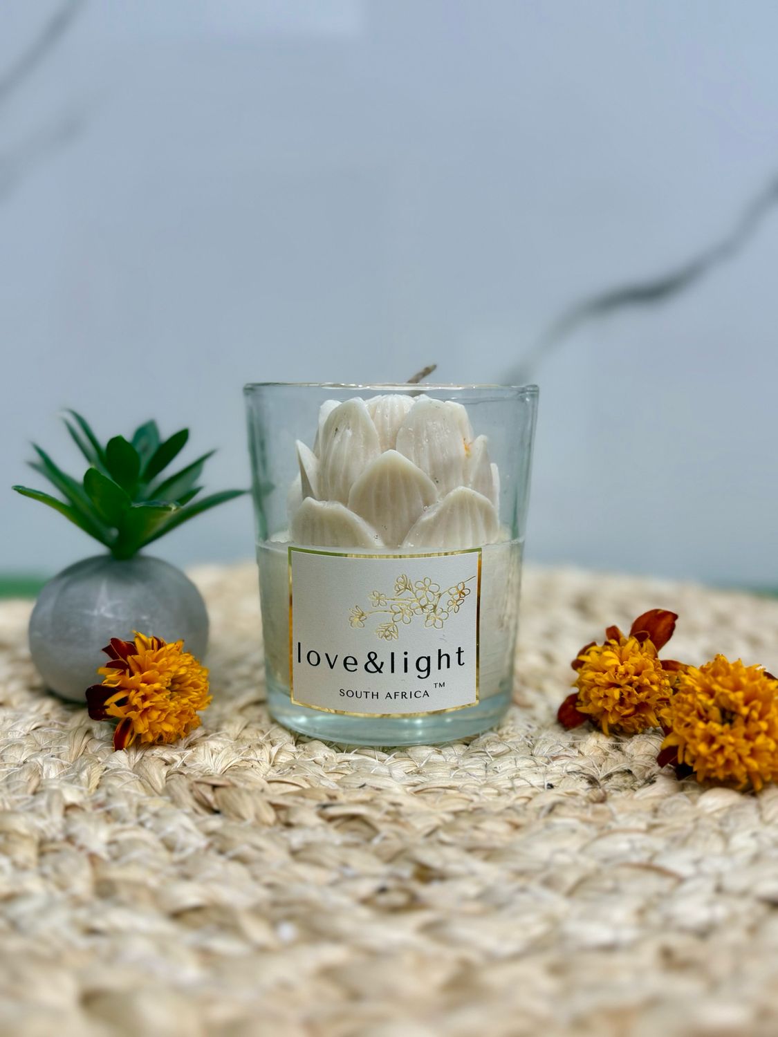 Diwali White Lotus Soy Candle