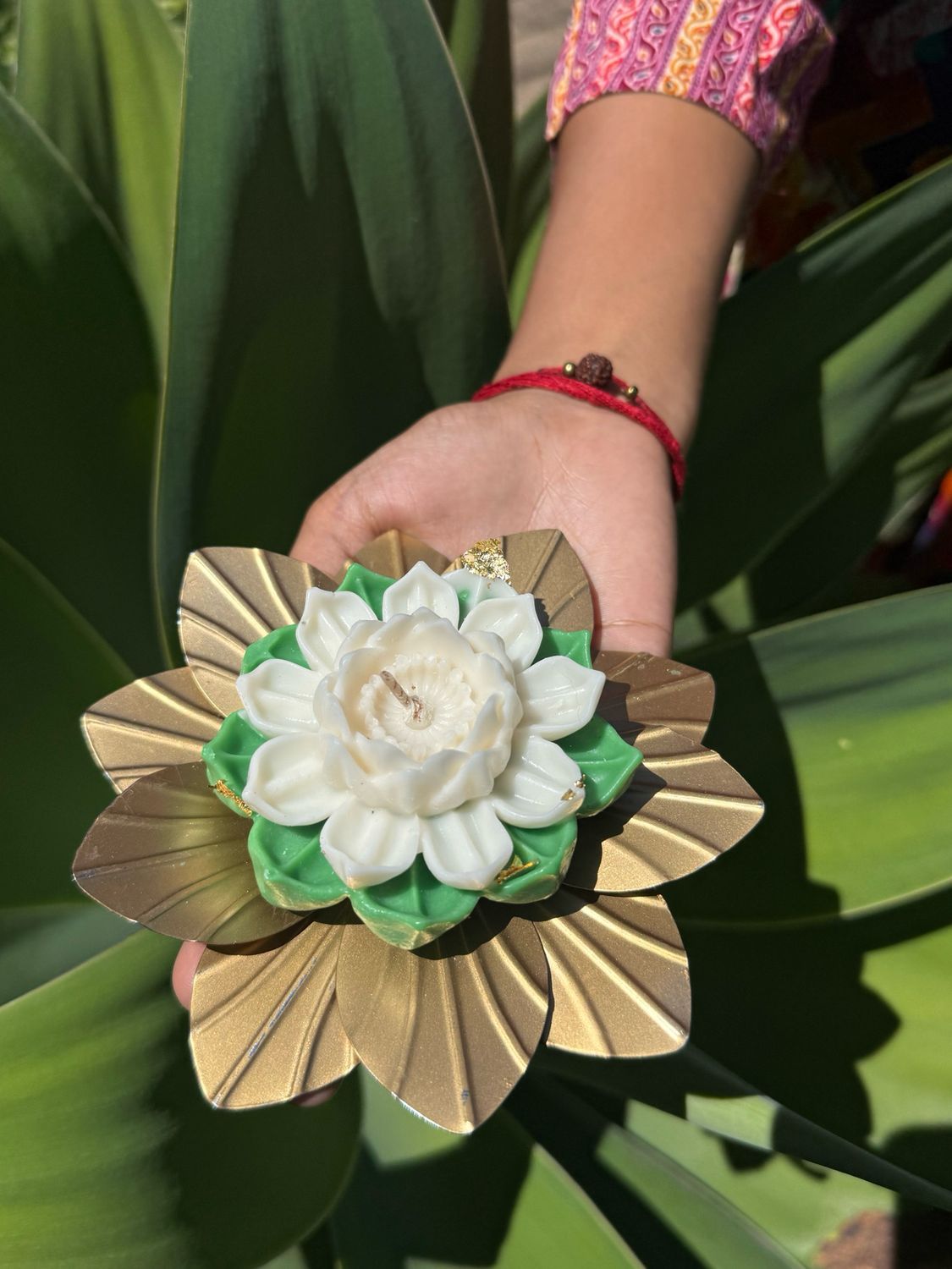 Diwali White Lotus
