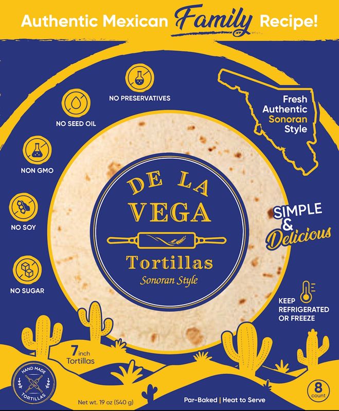 7 inch Fresh Flour Tortillas ~ Sonoran Style
