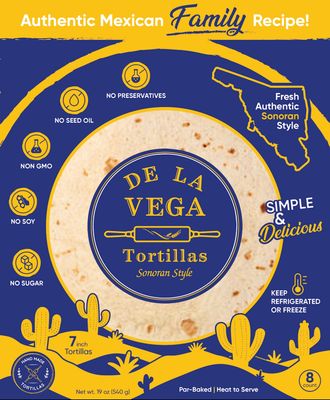 7 inch Fresh Flour Tortillas ~ Sonoran Style