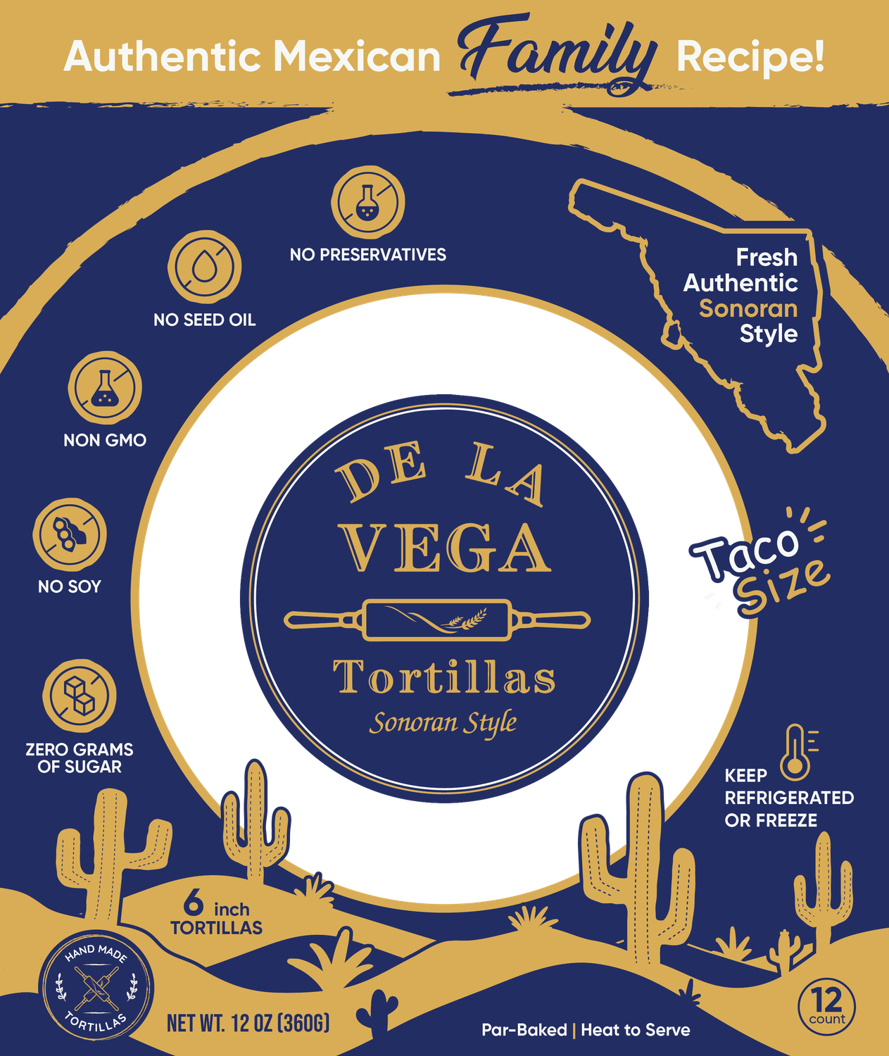 Fresh Flour Tortillas - 6 inch Taco Size