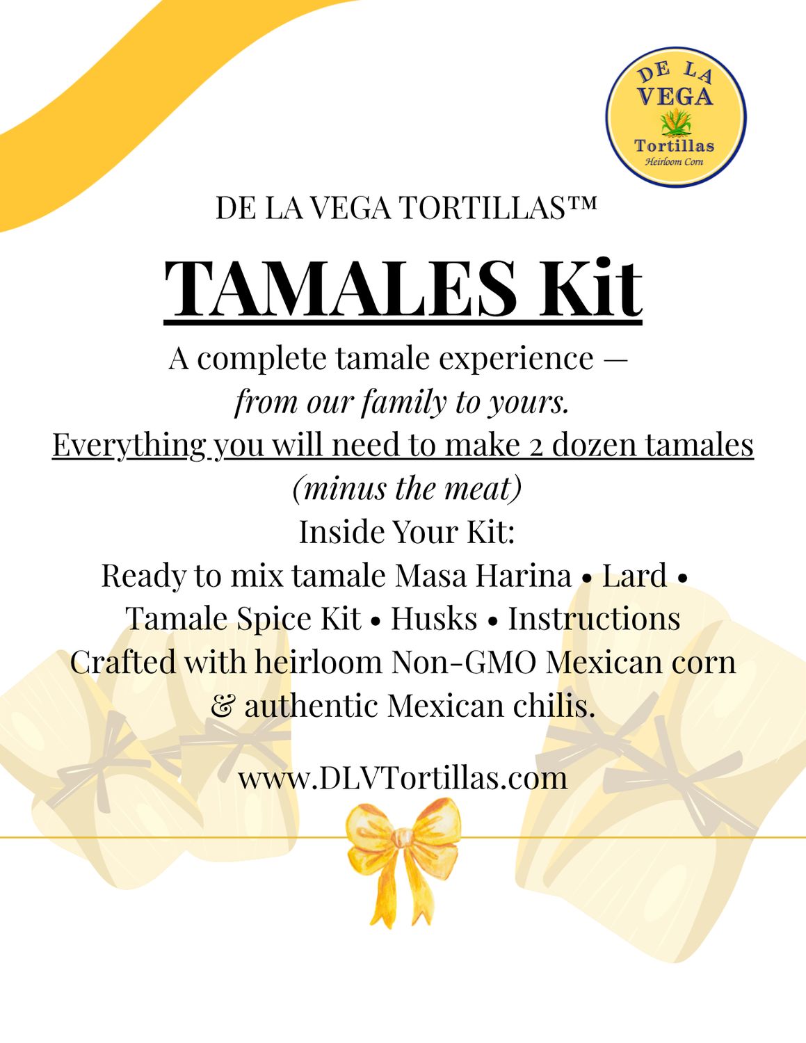 Tamales Kit (coming soon)
