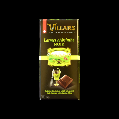 Villars Zartbitter Schokolade gefüllt mit Absinth