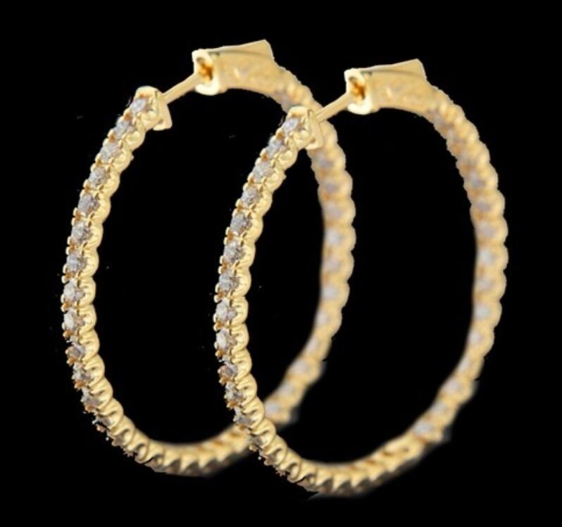 Diamond Hoop Earring