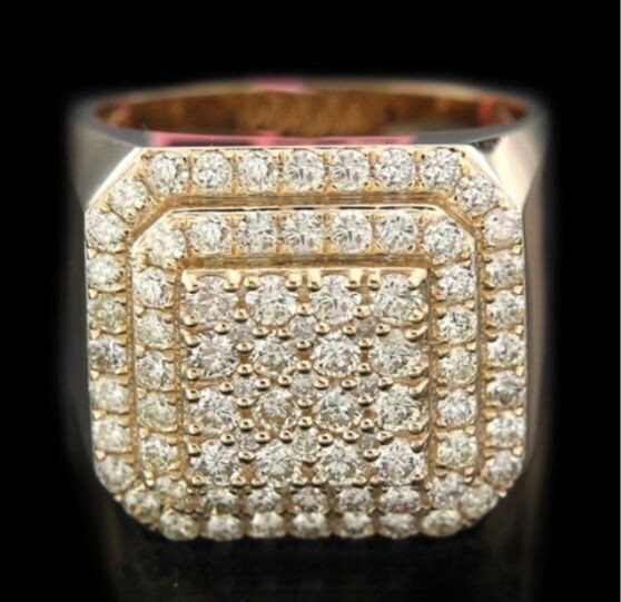 Square Diamond Ring